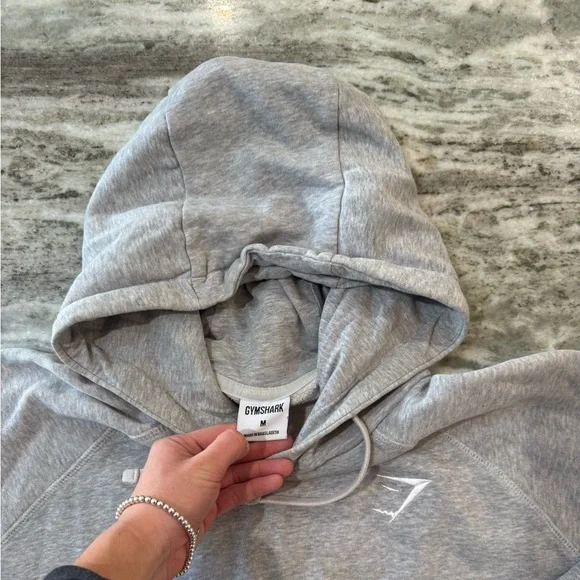 Men’s grey gymshark hoodie size medium - Picture 3 of 3